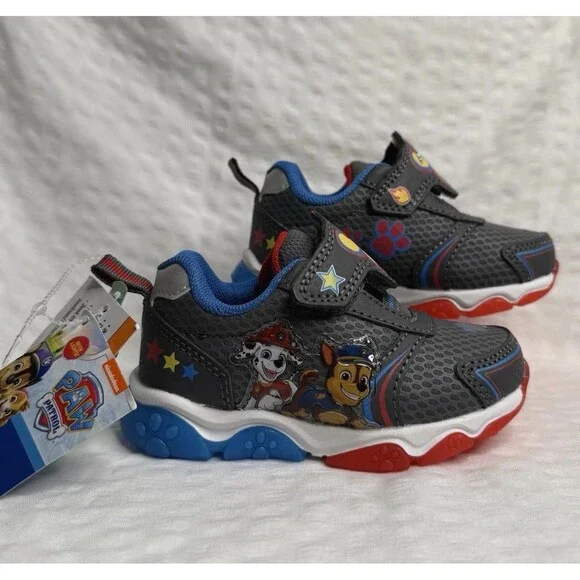 Paw Patrol Baby Infant Light-Up Athletic Sneakers Size 5c Boys Walking Shoes NWT - Picture 3 of 13